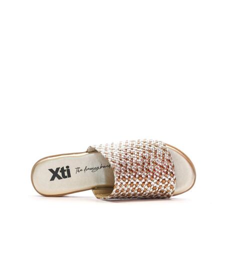 Claquettes camel/marron femme xti 143881