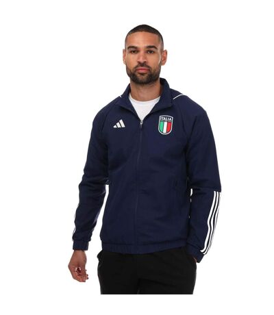 Haut de survêtement tiro homme bleu Adidas