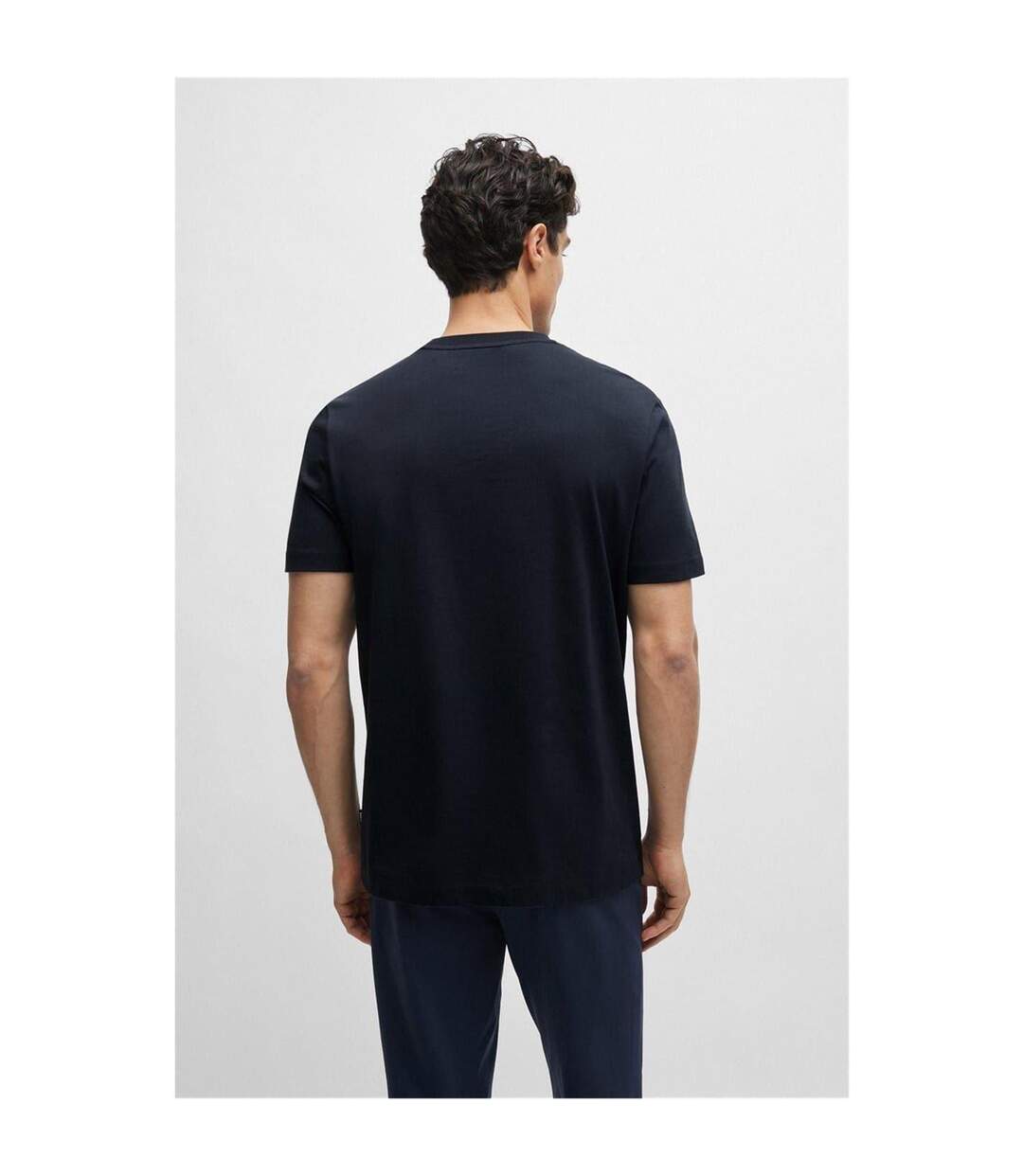 T-shirt Thompson Homme Bleu Marine Boss-2