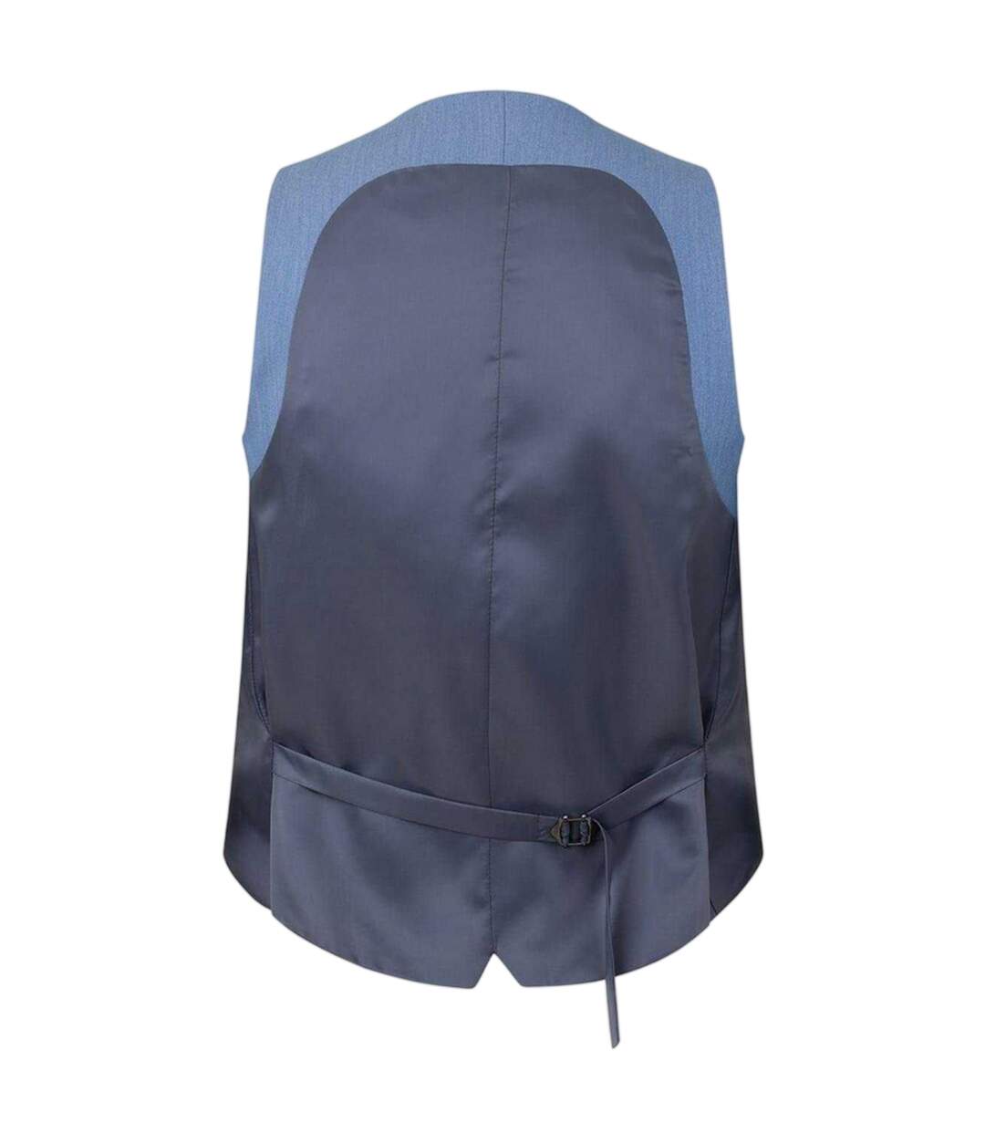 Mens Slim Waistcoat Light Blue Twisted Tailor-3
