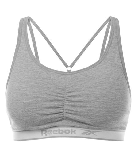 Brassière De Sport Motif/style Logo Femme Gris Reebok