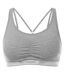 Brassière De Sport Motif/style Logo Femme Gris Reebok-1