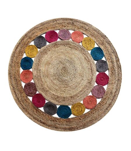 Tapis rond en jute tissé main RONDA Care&Fair