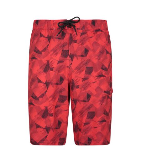 Mens Printed Swim Shorts Red Mountain Warehouse