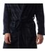 Mens Enstrada Fleece Dressing Gown Navy Bench-4