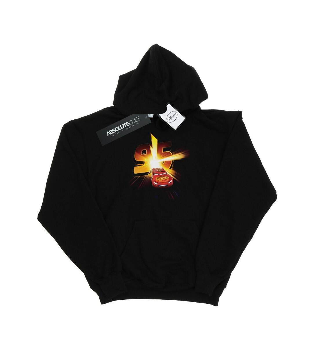 Disney Sweat à capuche Cars Lightning McQueen Burst Womens/Ladies (Noir) - UTBI2467-1