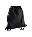 Bagbase Icon Drawstring Bag/Gymsac (Black/Black) (One Size) - UTBC3396-1