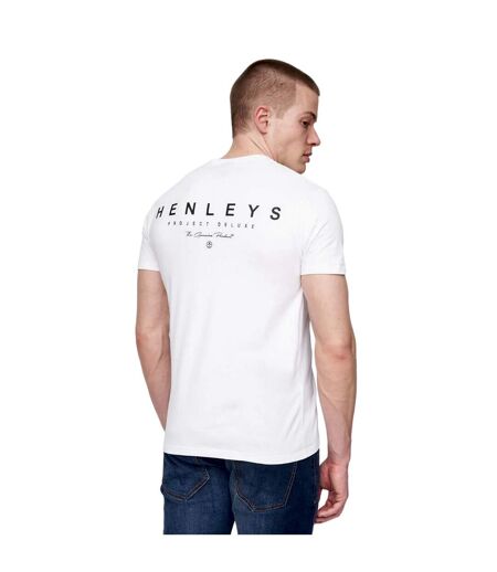 T-shirt metafone homme blanc Henleys