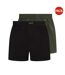 Pack Of 2  Mens Boxer Shorts  Black Green Lyle & Scott-1