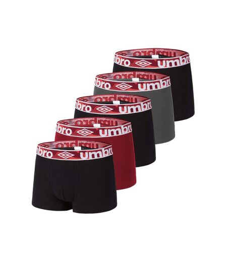 Lot de 5 Boxers coton homme Uni Umbro