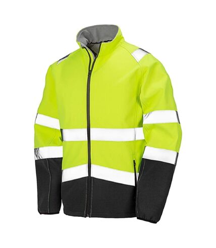 Veste softshell de sécurité - Homme - R450X - jaune fluo et noir