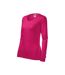 T-shirt Manches Longues Femme Rouge Rose Malfini-3