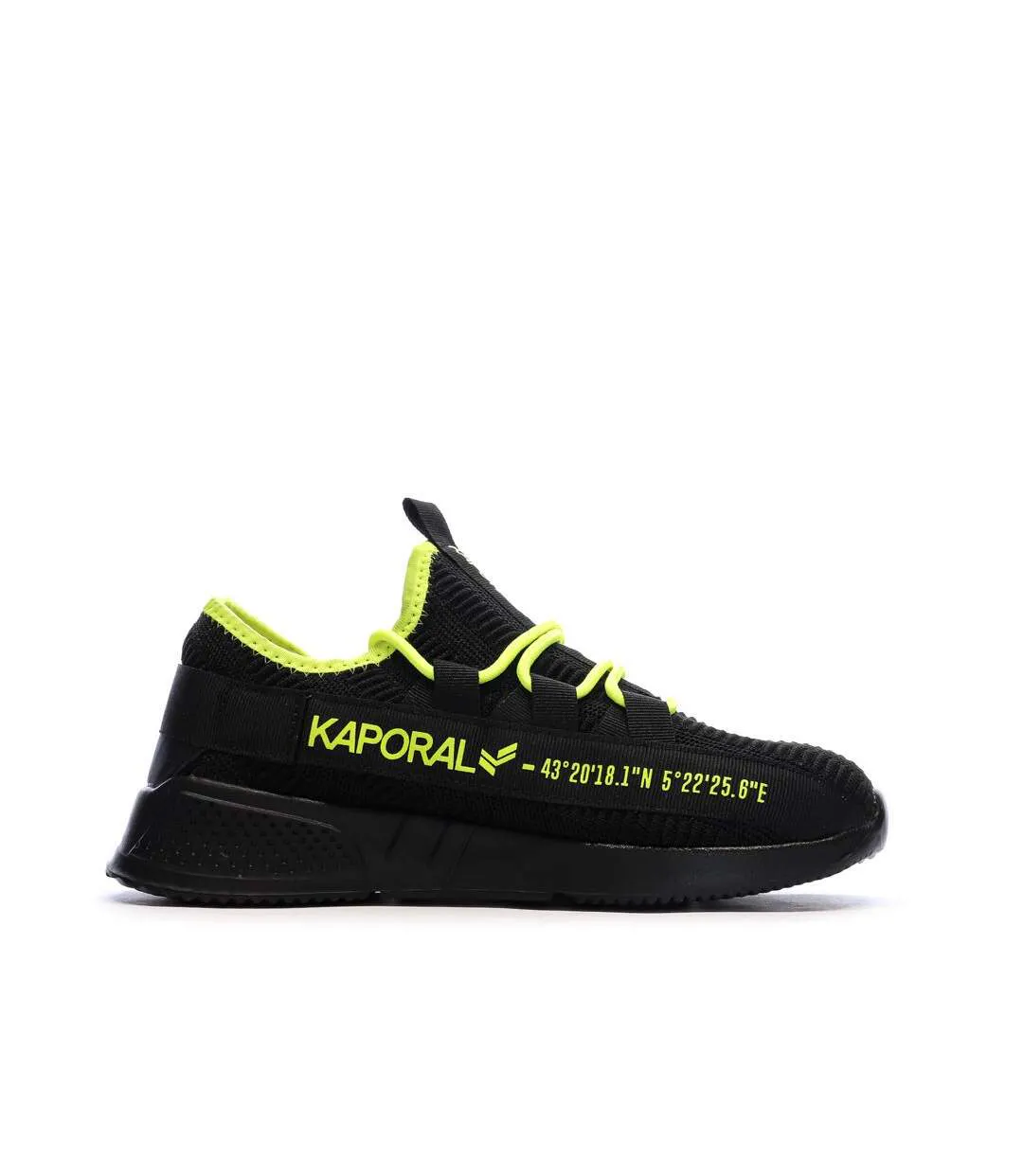 Baskets noir/jaune homme kaporal dofino-2