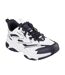 Womens/ladies Moonhiker Logo Trainers White Black Skechers-1