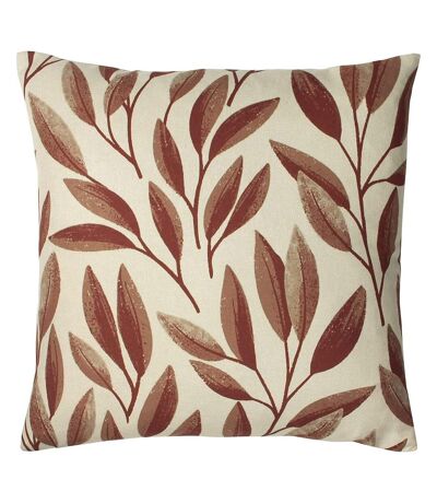 Paoletti Laurel Botanical Throw Pillow Cover (Rust) (One Size)