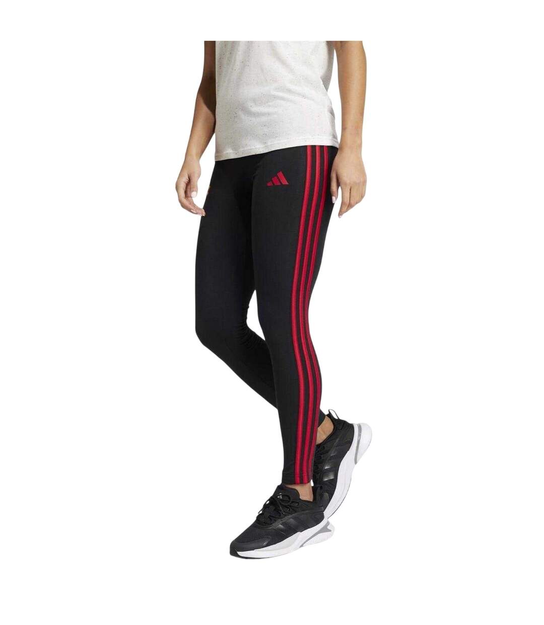 Legging Motif/style Manchester United Fc Femme Noir Adidas-4