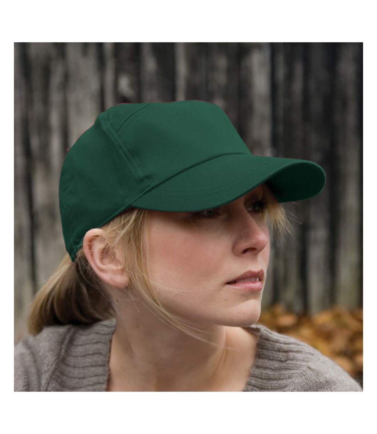 Result Unisex Plain Baseball Cap (Bottle Green)