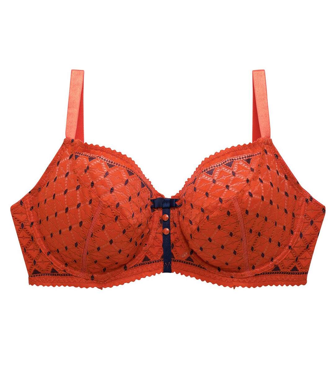 Soutien-gorge grand maintien orange Pamplemousse-1