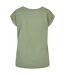 T-shirt Femme Vert De Gris Clair Build Your Brand-2