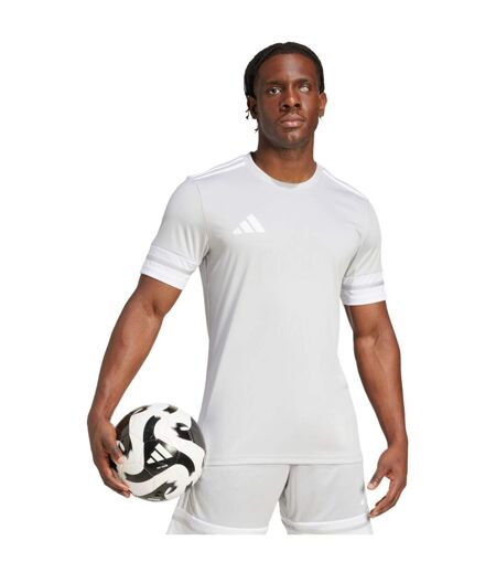 T-shirt Squadra Homme Blanc Gris Argenté Adidas