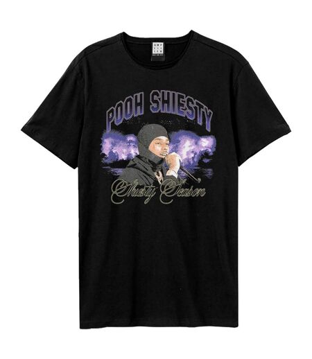 T-shirt Style Pooh Shiesty Lightning Adulte Noir Amplified