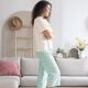 Pantalon de pyjama 7/8eme menthe-7
