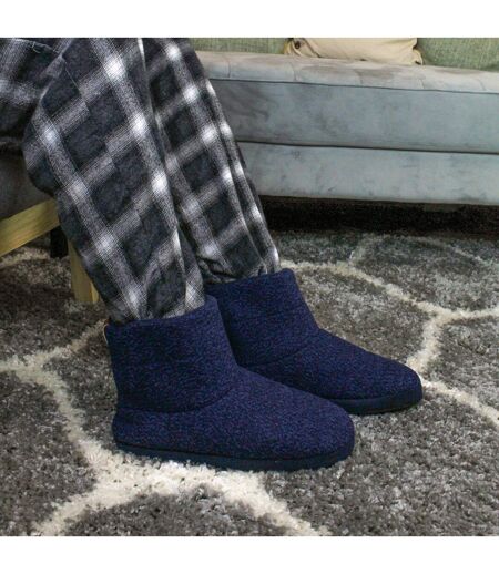Mens Indoor Boot Slippers with Memory Foam