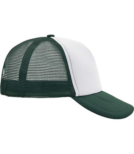 Casquette trucker avec filet style rétro - MB070 - blanc et vert foncé