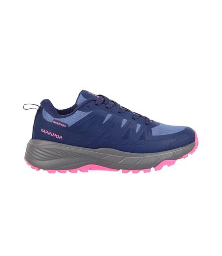 Baskets Motif/style Logo Caracal Femme Bleu Marine Rose Karrimor