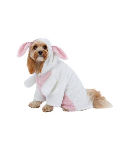 Costume pour chiens m blanc/rose Smiffys