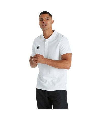 Canterbury Mens Club Dry Polo Shirt (White) - UTPC4376