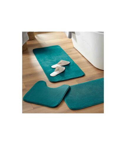 Tapis Contour WC Vitamine II 45x45cm Bleu Émeraude