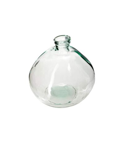 Vase Rond en Verre Recyclé Ballon 33cm Transparent