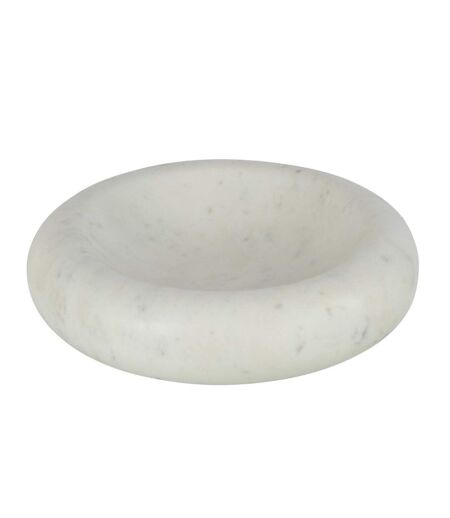Vide-Poche en Marbre Puglia 29cm Blanc