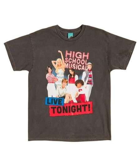 T-shirt Motif/style Rétro Adulte Charbon High School Musical