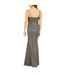 Robe Longue Officiel Motif/style Scintillant Femme Noir Mela London-3