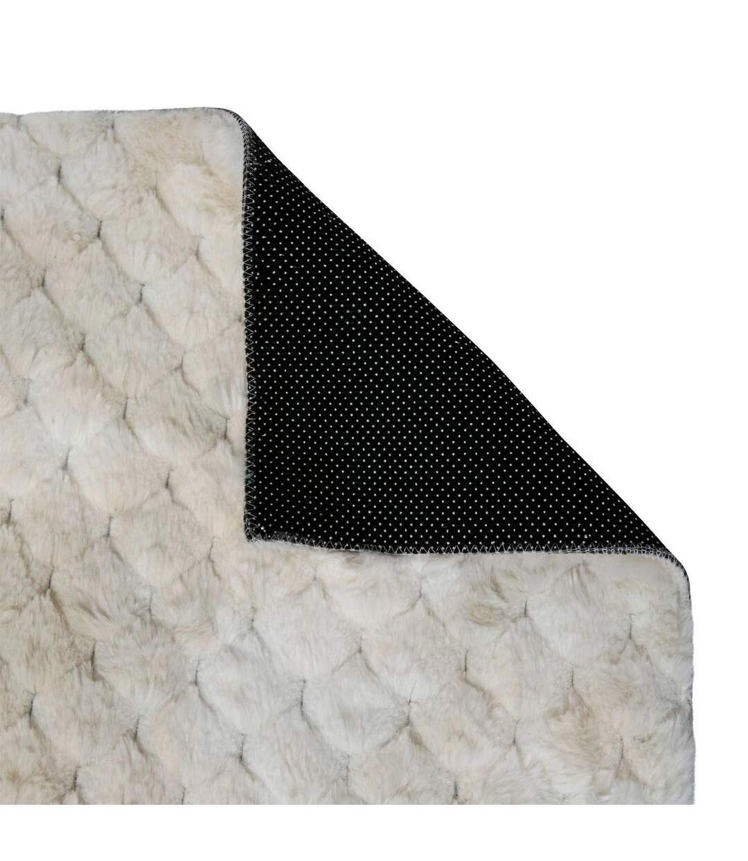 Tapis Imitation Fourrure Adriel 120x170cm Beige-2