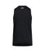 Womens/ladies Tech Solid Technical Vest Top Black White Under Armour-3