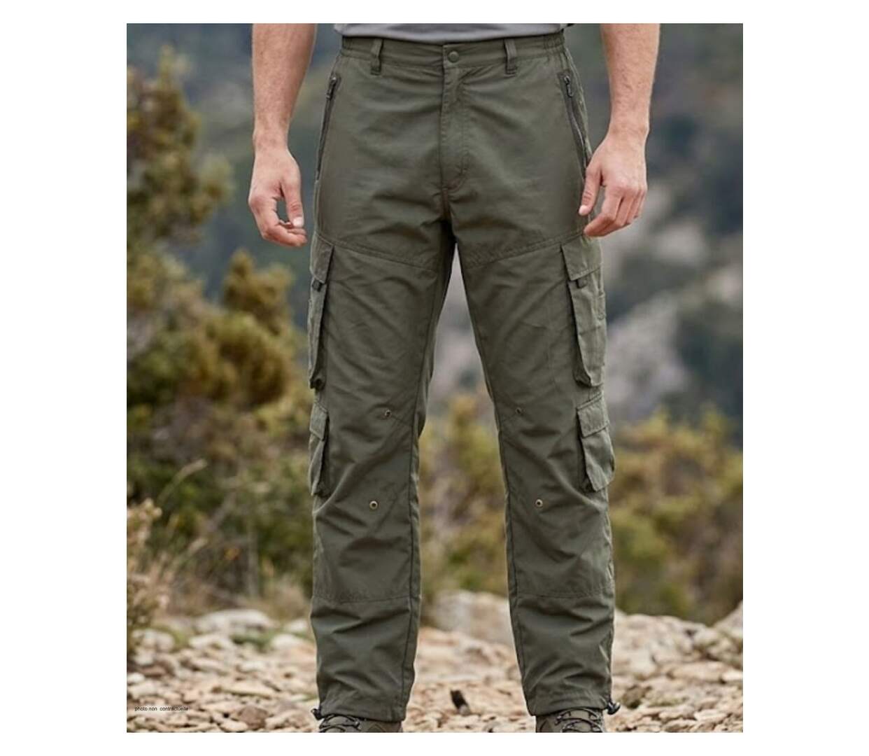 MAYFLOWER E0166K - Pantalon cargo doublé kaki : chaleur et robustesse pour l'extérieur-1