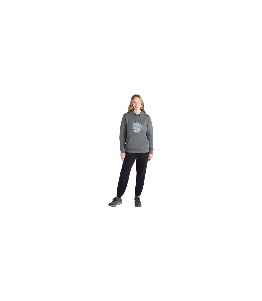 Femme/les Femmes Mountain Ring Regular Hoodie Kaki Foncé Mountain Warehouse-1
