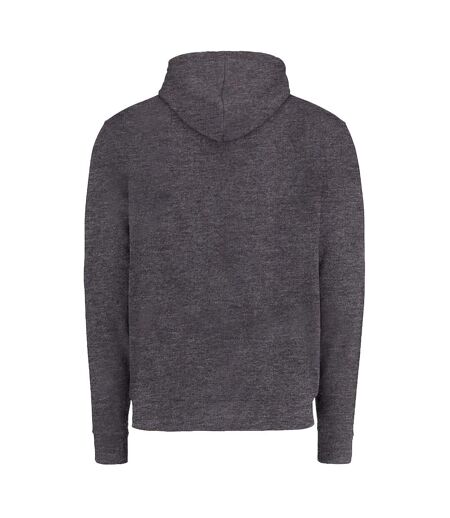 Kustom Kit Mens Full Zip Hooded Sweatshirt (Dark Grey Marl) - UTBC3726