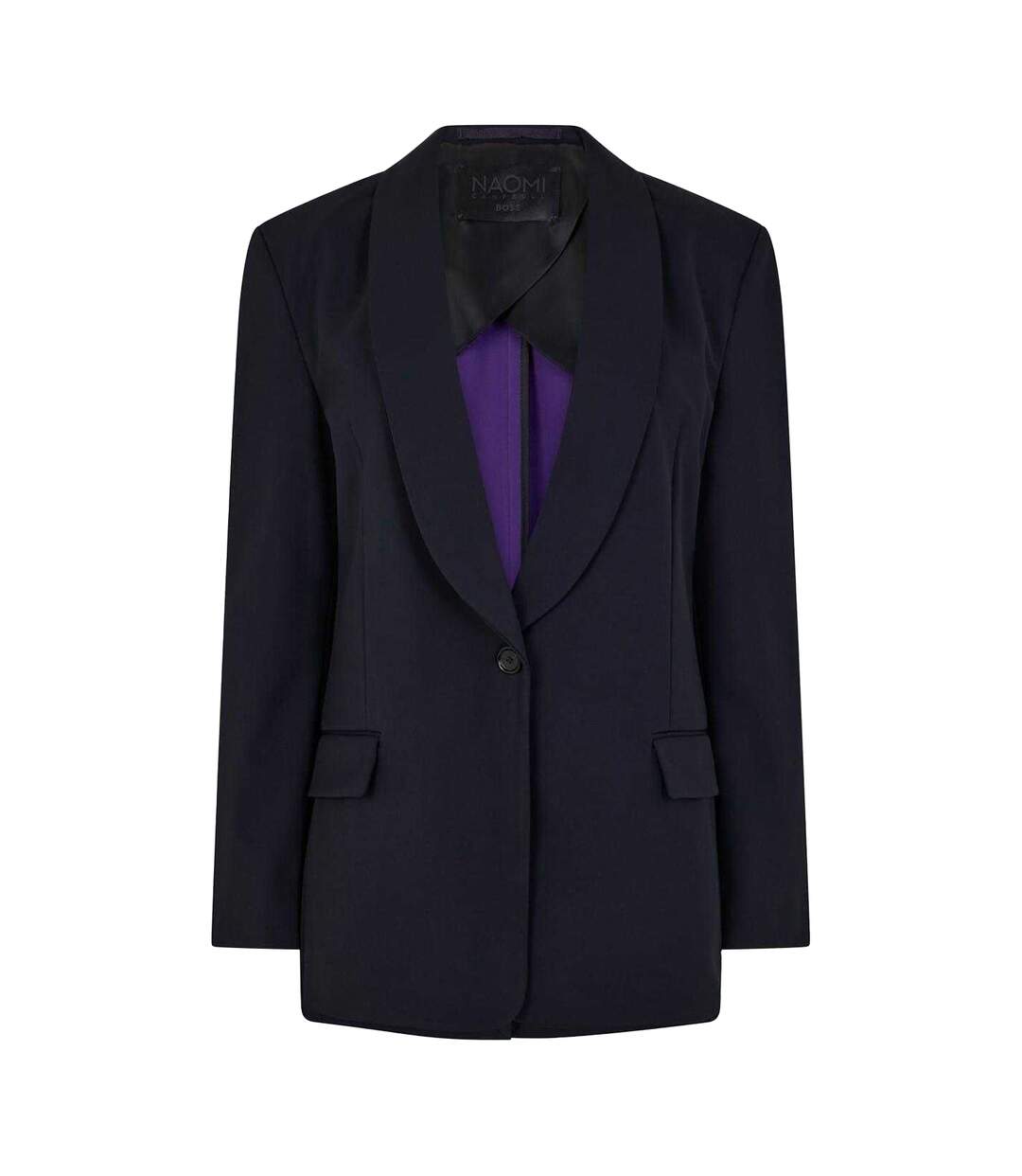 Blazer Motif/style Uni Jetsetter Femme Anthracite Boss-2