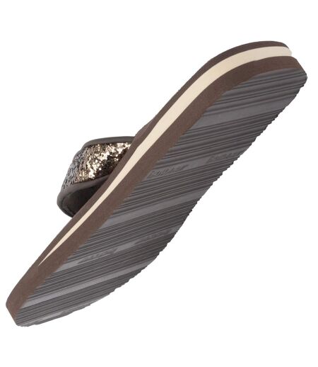 Isotoner Tongs femme très confortables, tiges larges