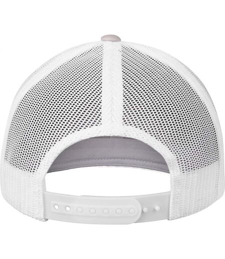 Casquette Trucker Argenté Blanc Flexfit