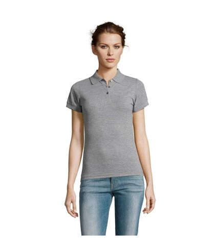 SOLs Womens/Ladies Prime Pique Polo Shirt (Grey Marl) - UTPC494