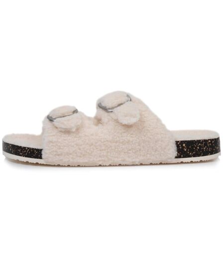 Isotoner Chaussons Mules ouvertes femme amorti talon, confort à la marche