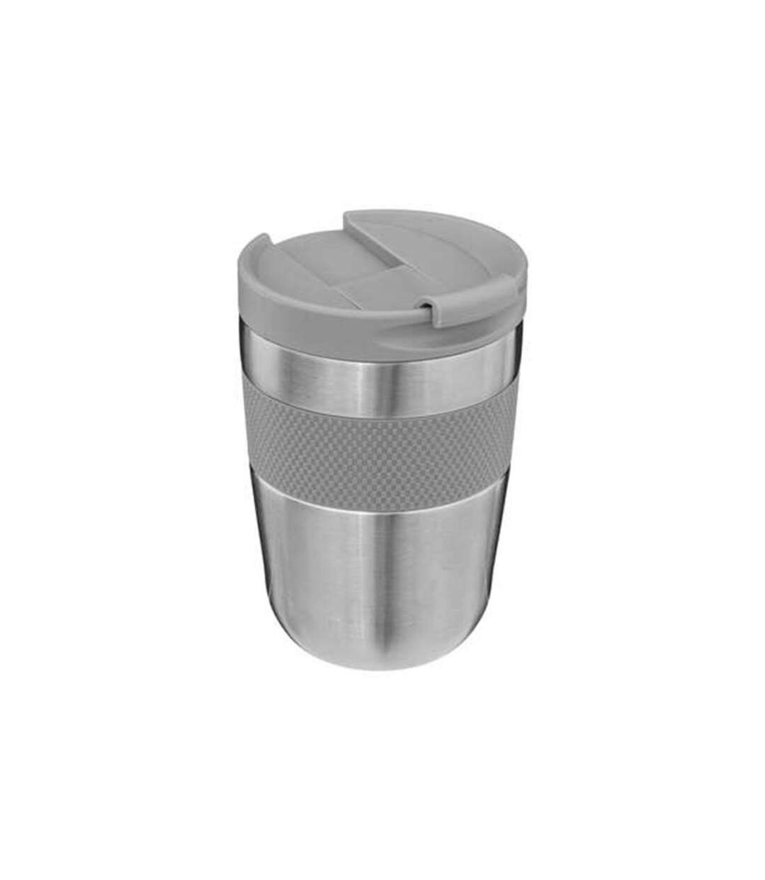 Mug Isolant Hermétique Silicone 0,25L Gris-1