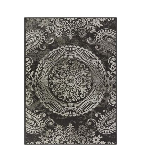 Tapis extérieur tissé kilim rectangle IRISA 1