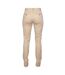 Womens/ladies Stretch Chinos Stone Front Row-2