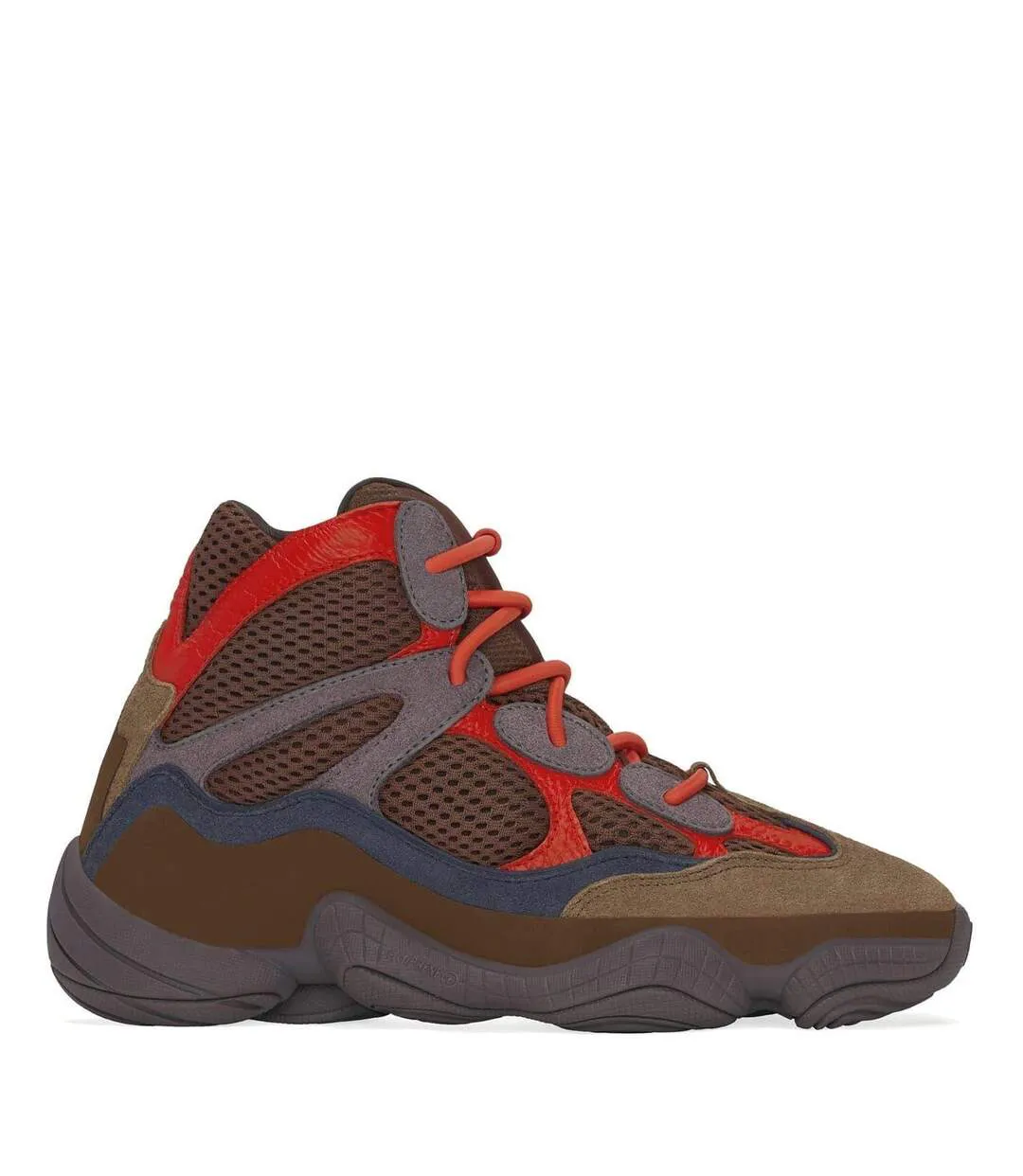 Baskets Montantes Homme Rouge Bordeaux Yeezy-1
